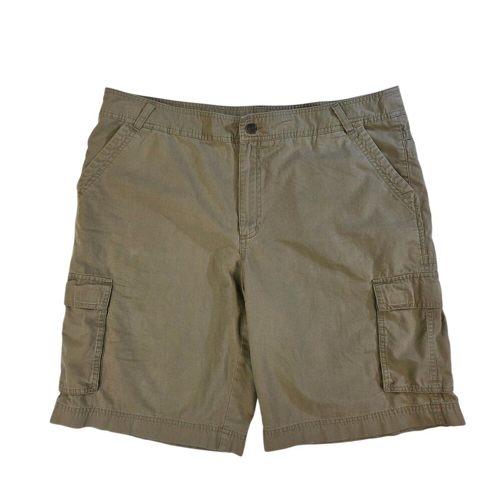 Patagonia Men's Size 40 Sandstone Beige Brown Cargo Shorts Flat Front Pockets